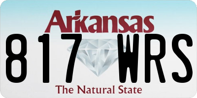 AR license plate 817WRS