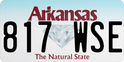 AR license plate 817WSE