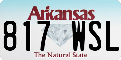 AR license plate 817WSL