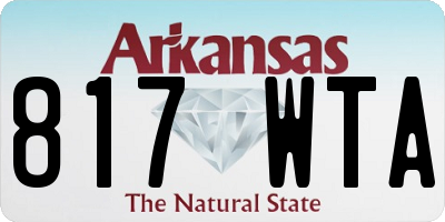 AR license plate 817WTA