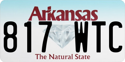 AR license plate 817WTC