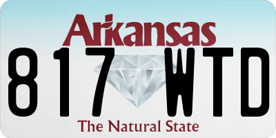 AR license plate 817WTD