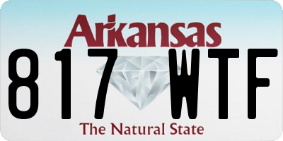 AR license plate 817WTF