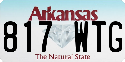 AR license plate 817WTG