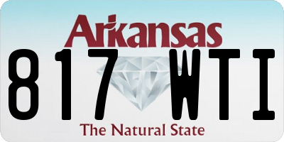 AR license plate 817WTI
