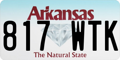 AR license plate 817WTK