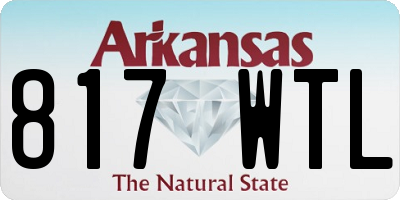 AR license plate 817WTL