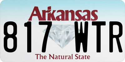 AR license plate 817WTR