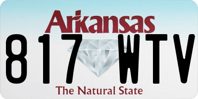 AR license plate 817WTV