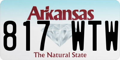 AR license plate 817WTW