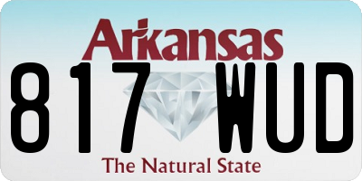AR license plate 817WUD