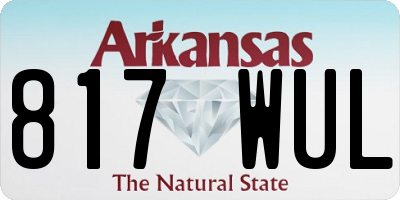 AR license plate 817WUL