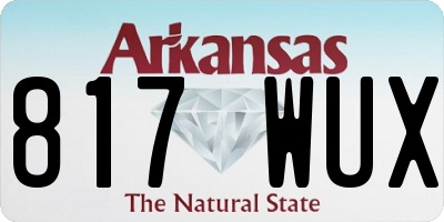 AR license plate 817WUX