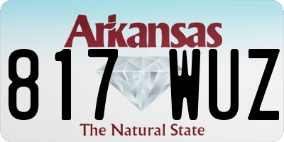 AR license plate 817WUZ