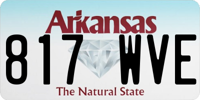 AR license plate 817WVE