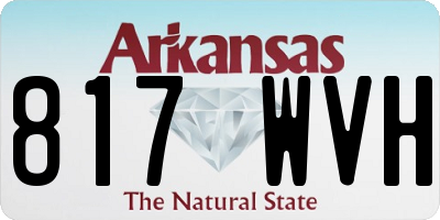 AR license plate 817WVH