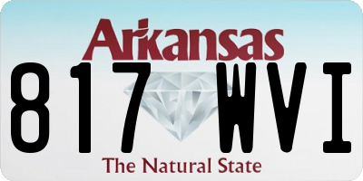 AR license plate 817WVI