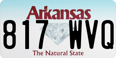 AR license plate 817WVQ