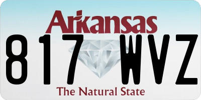 AR license plate 817WVZ