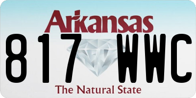 AR license plate 817WWC