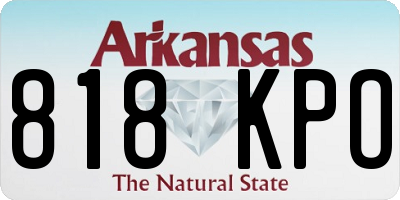 AR license plate 818KPO