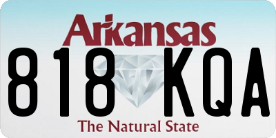AR license plate 818KQA