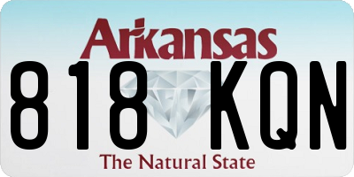 AR license plate 818KQN