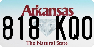AR license plate 818KQO