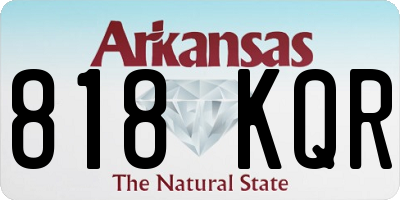 AR license plate 818KQR