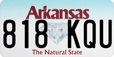 AR license plate 818KQU