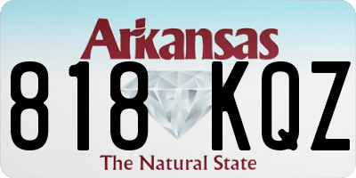 AR license plate 818KQZ