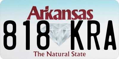 AR license plate 818KRA