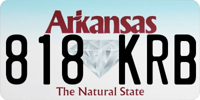 AR license plate 818KRB