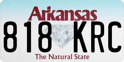 AR license plate 818KRC