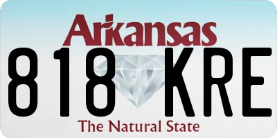 AR license plate 818KRE