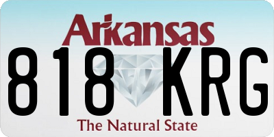 AR license plate 818KRG