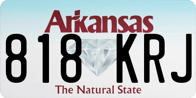 AR license plate 818KRJ