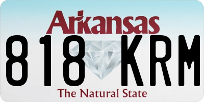 AR license plate 818KRM