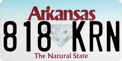 AR license plate 818KRN