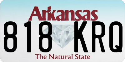 AR license plate 818KRQ