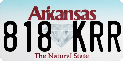 AR license plate 818KRR