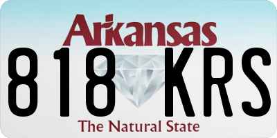 AR license plate 818KRS