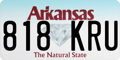 AR license plate 818KRU