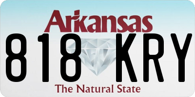 AR license plate 818KRY