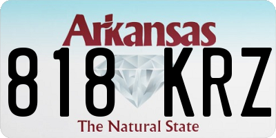 AR license plate 818KRZ