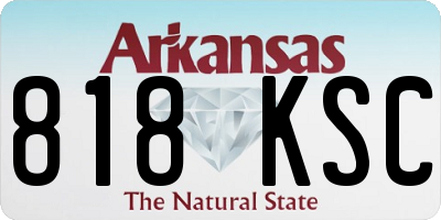 AR license plate 818KSC