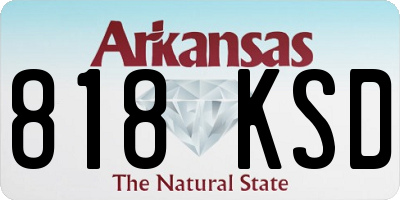 AR license plate 818KSD