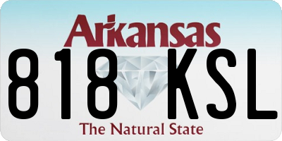 AR license plate 818KSL