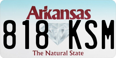 AR license plate 818KSM