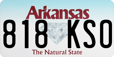 AR license plate 818KSO